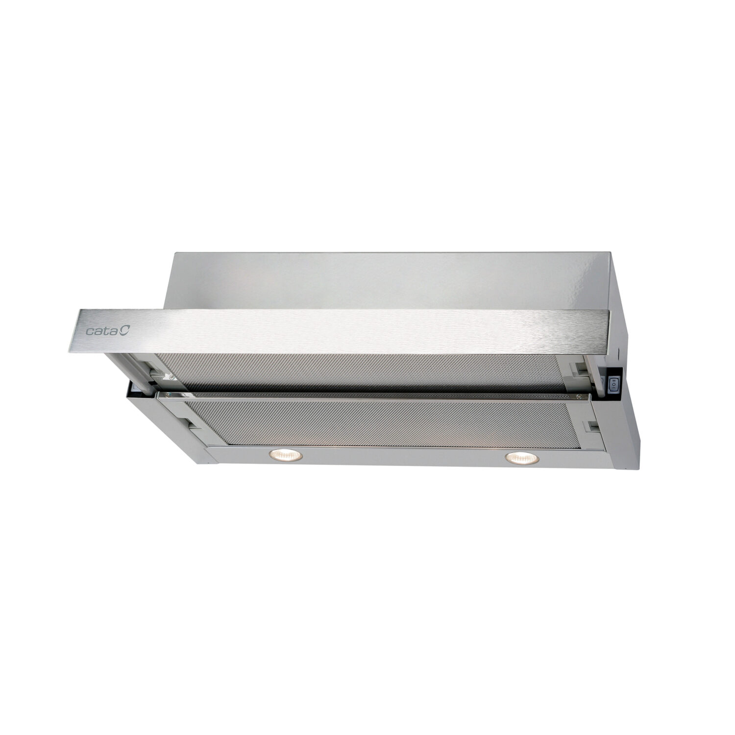 CATA | Hood | TF 2003 Duralum 600 | Telescopic | Energy efficiency class C | Width 60 cm | 390 m³/h | Mechanical control | LED | Stainless steel