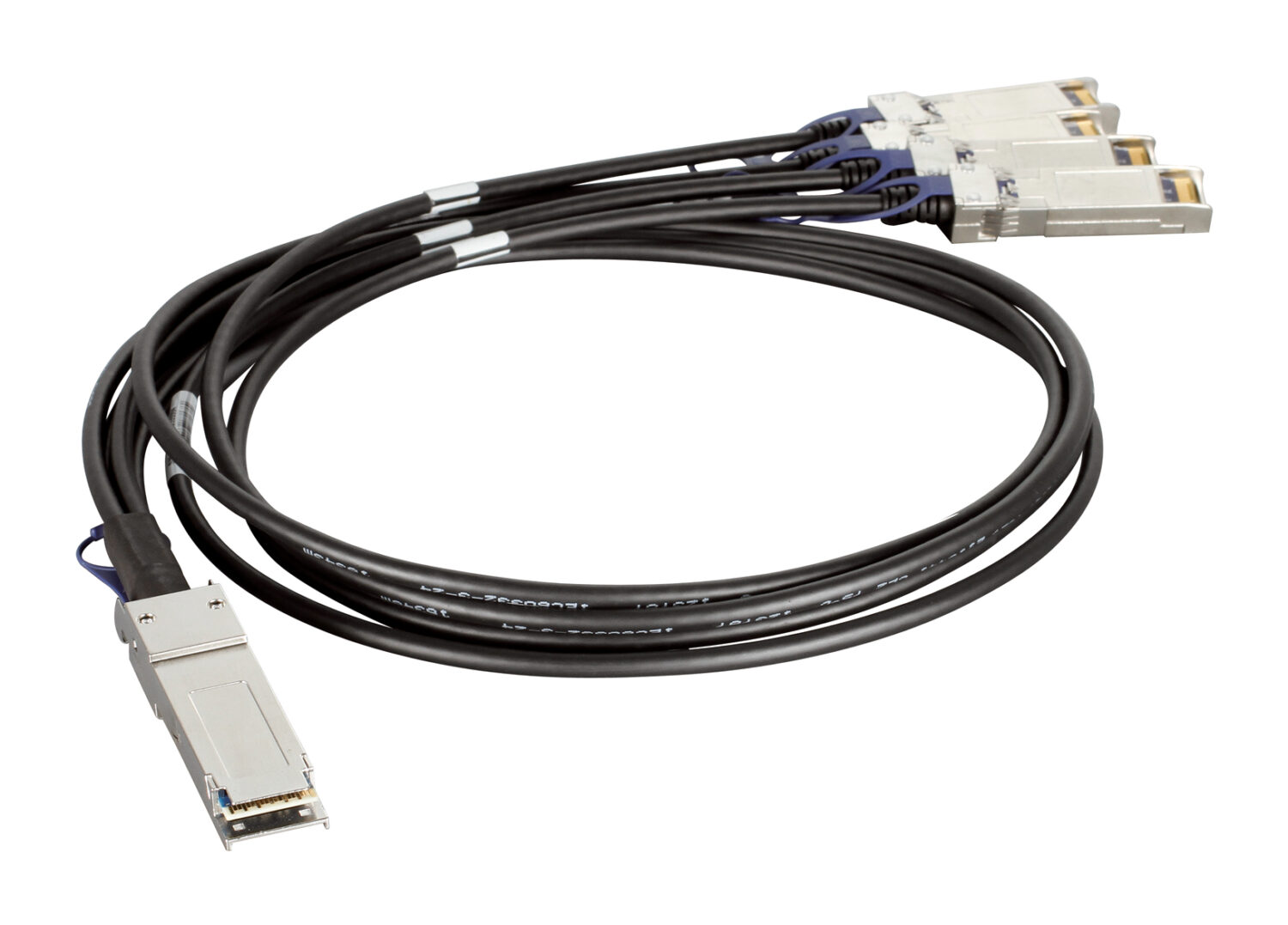 D-Link | DEM-CB100QXS-4XS | QSFP+ | Copper | Direct Attach Cable | 10/100/1000/40000 Mbit/s | Maximum transfer distance 1 m