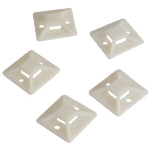 Cable Tie Mounts 28x28 mm | KAB0044 | Adhesive base for cable ties. For the structured laying of cables or hoses.