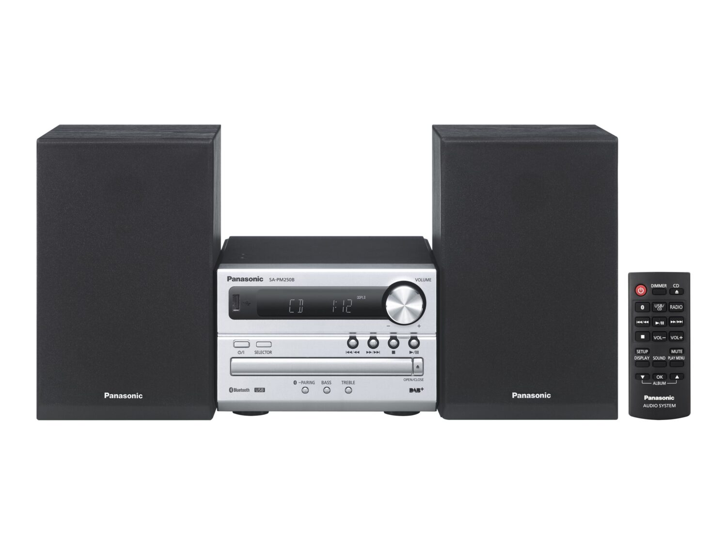 Panasonic | CD Micro System | SC-PM250EC-S | Bluetooth | CD player | Silver