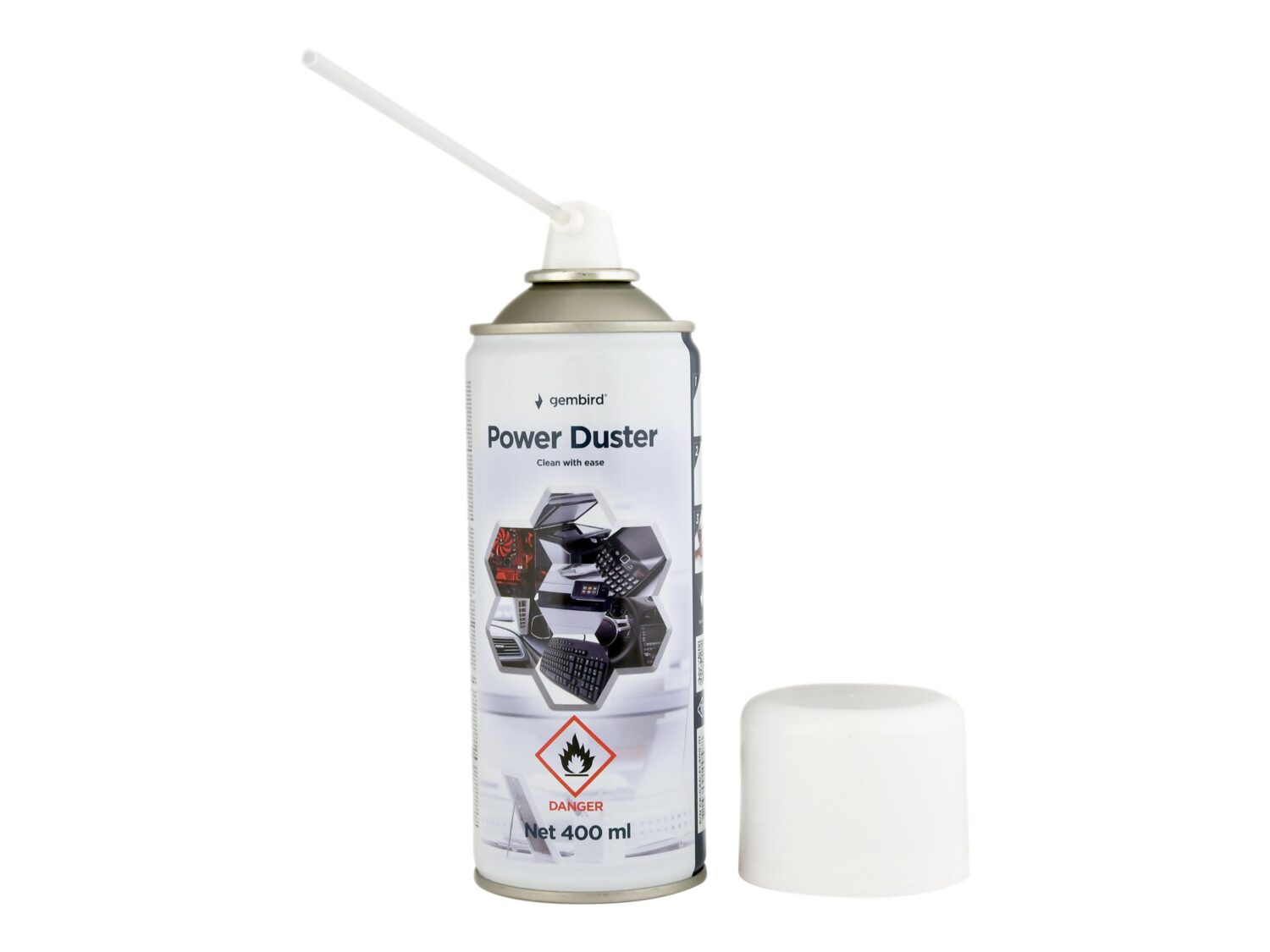 Gembird | Compressed air duster (flammable) | Air Duster | 400 ml - Image 2