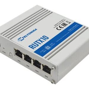 Industrial Router | RUTX10 | 802.11ac | 867 Mbit/s | 10/100/1000 Mbit/s | Ethernet LAN (RJ-45) ports 4 | Mesh Support No | MU-MiMO No | No mobile broadband | 1 | 24 month(s)