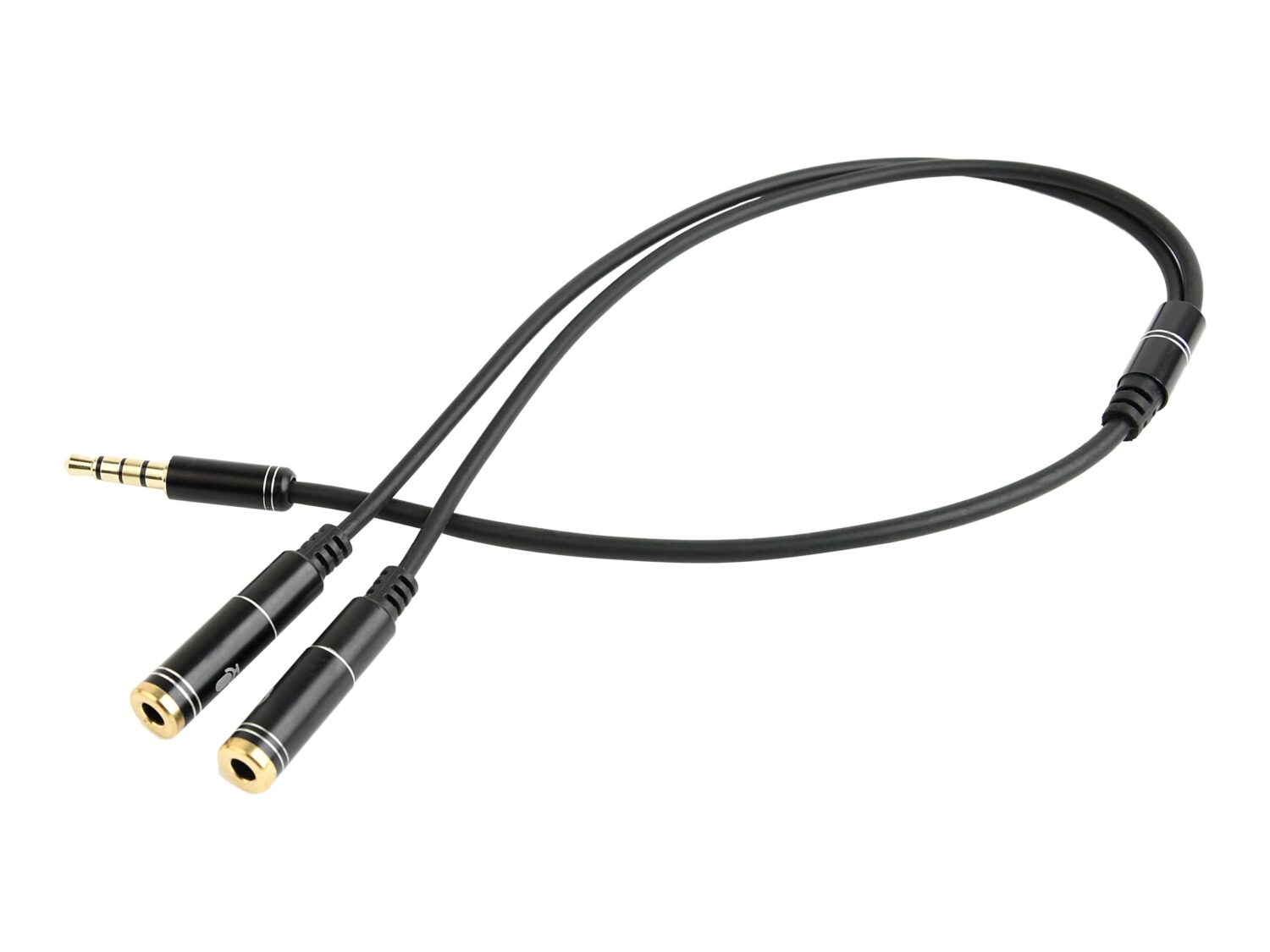 Cablexpert 3.5 mm Audio + Microphone Adapter Cable, 0.2 m, Metal connectors | Cablexpert