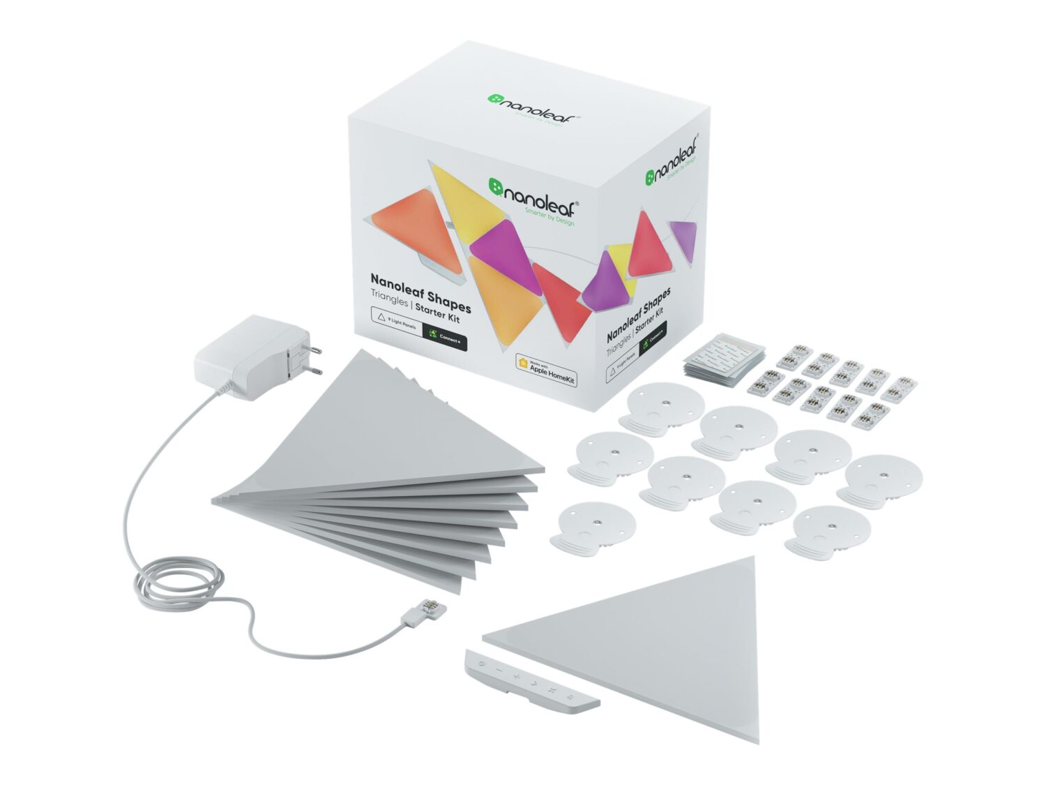 Nanoleaf|Shapes Triangles Starter Kit (9 panels)|1 W|16M+ colours