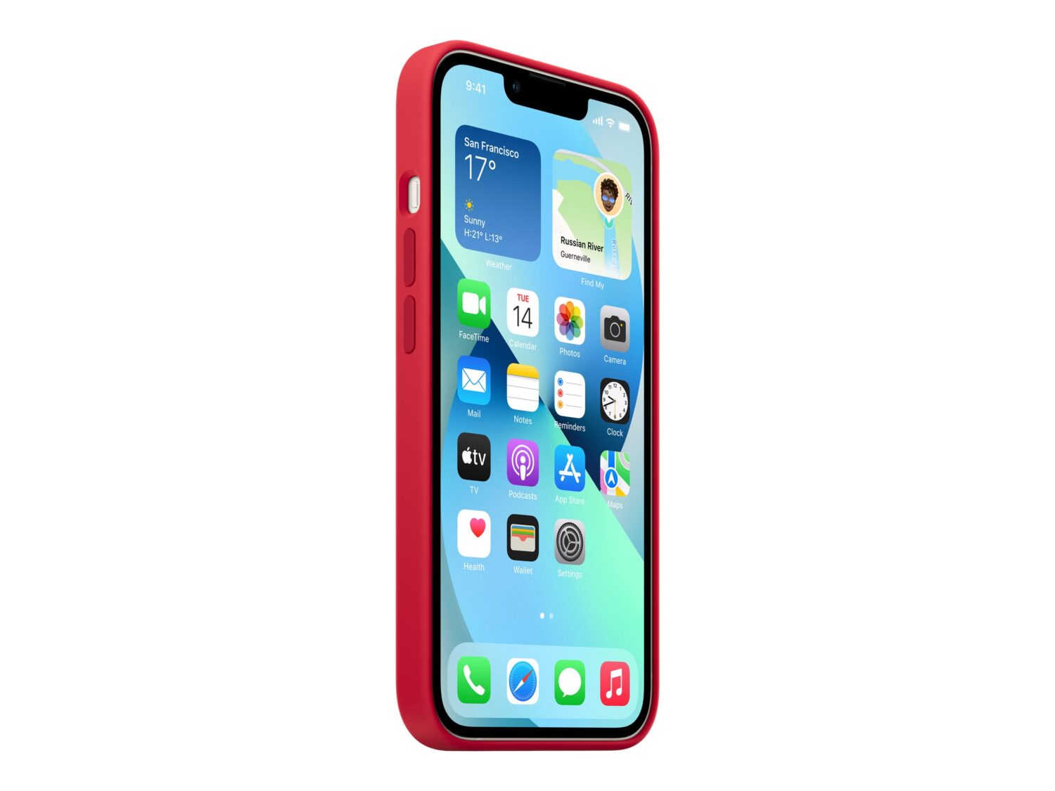 iPhone 13 Silicone Case with MagSafe – (PRODUCT)RED | Apple