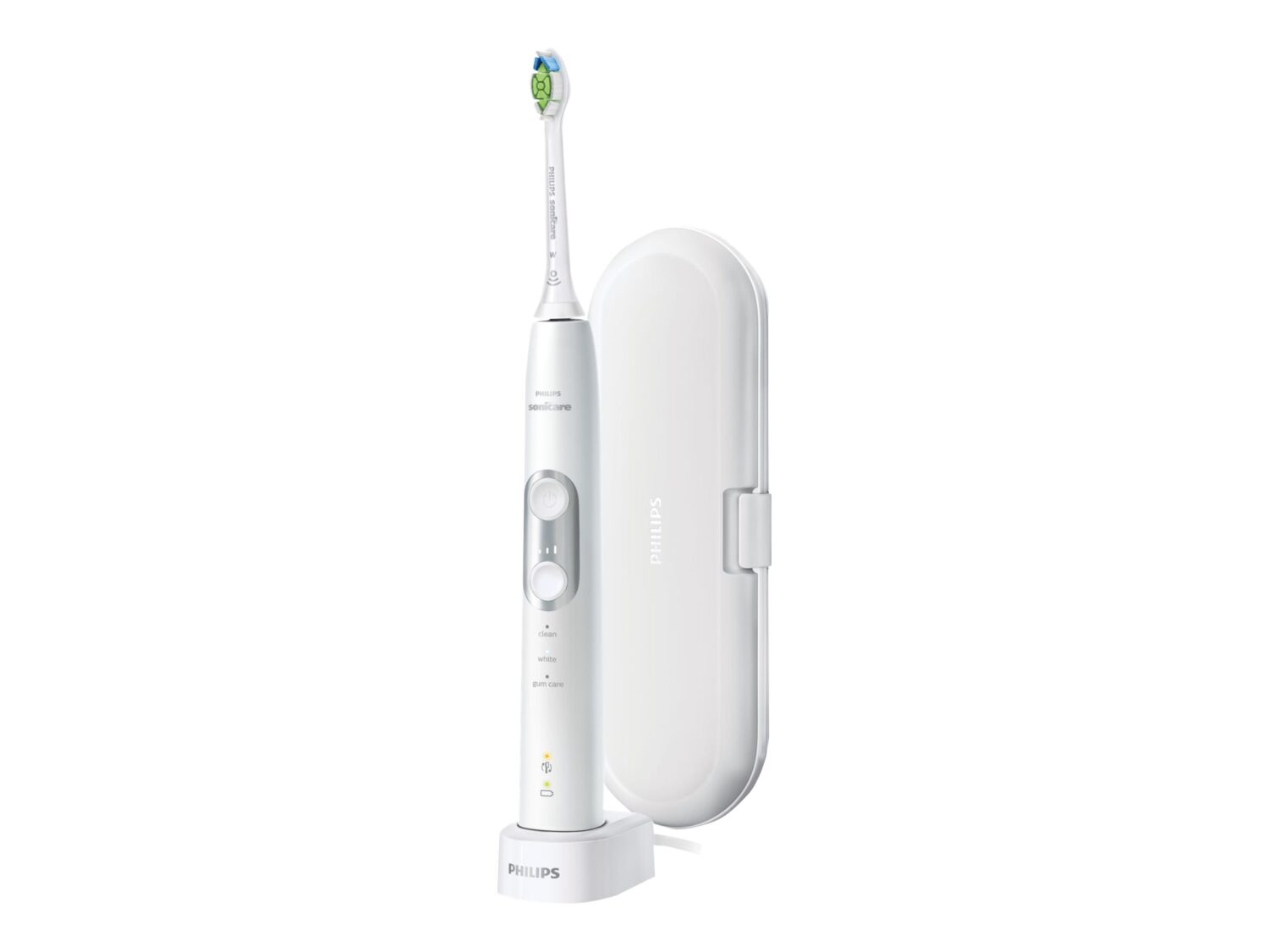 Philips | Sonicare ProtectiveClean 6100 Electric Toothbrush | HX6877/28 | Rechargeable | For adults | Number of brush heads included 1 | Number of teeth brushing modes 3 | Sonic technology | White
