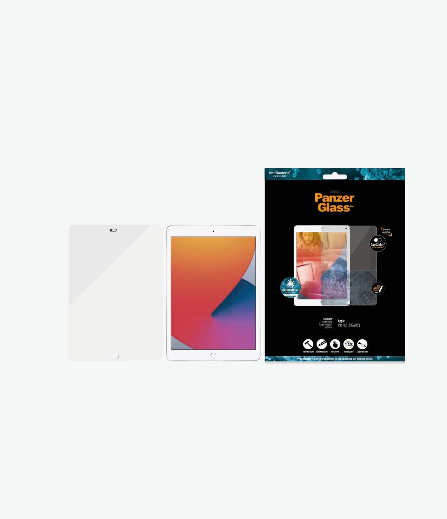 PanzerGlass | Screen Protector with CamSlider | iPad (19/20/21)CF | Transparent