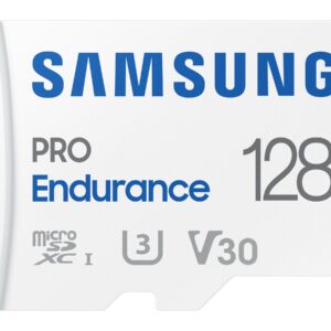 Samsung | PRO Endurance | MB-MJ128KA/EU | 128 GB | MicroSD Memory Card | Flash memory class U3, V30, Class 10 | SD adapter