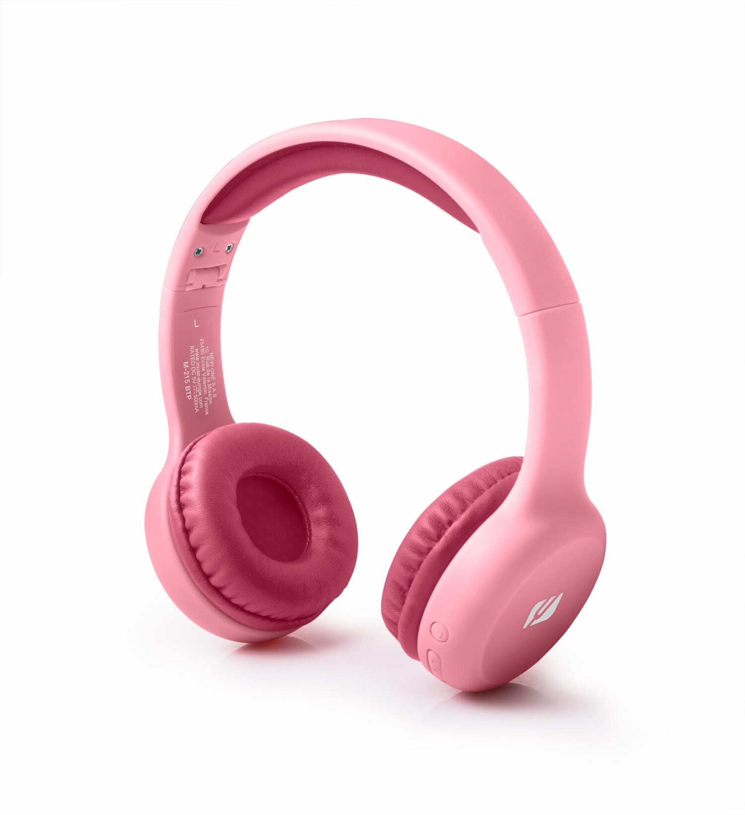 Muse | Bluetooth Stereo Kids Headphones | M-215BTP | Wireless | Over-Ear | Bluetooth | Pink | Wireless