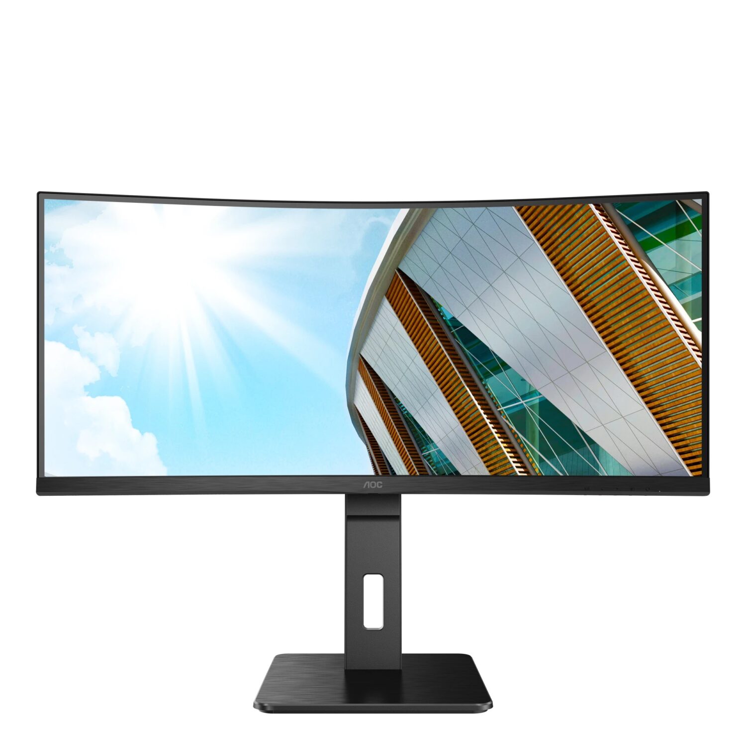 AOC | Curved Monitor | CU34P2C | 34 " | VA | WQHD | 21:9 | 100 Hz | 1 ms | 3440 x 1440 | 300 cd/m² | HDMI ports quantity 1 | Black | Warranty 36 month(s)