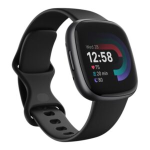 Versa 4 | Smart watch | NFC | GPS (satellite) | AMOLED | Touchscreen | Activity monitoring 24/7 | Waterproof | Bluetooth | Wi-Fi | Black/Graphite