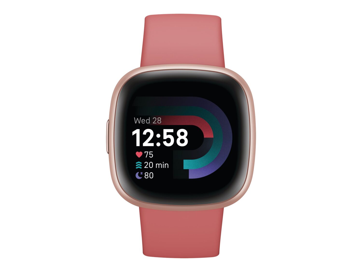 Versa 4 | Smart watch | NFC | GPS (satellite) | AMOLED | Touchscreen | Activity monitoring 24/7 | Waterproof | Bluetooth | Wi-Fi | Pink Sand/Copper Rose
