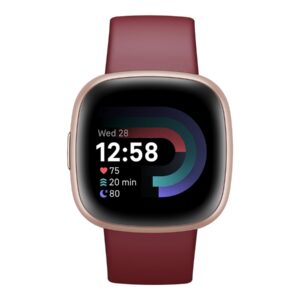 Versa 4 | Smart watch | NFC | GPS (satellite) | AMOLED | Touchscreen | Activity monitoring 24/7 | Waterproof | Bluetooth | Wi-Fi | Beet Juice/Copper Rose