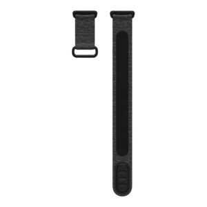 Fitbit | Charge 5 Hook and Loop Band, Charcoal - Small | Nylon and Polyester | Sweat-resistant