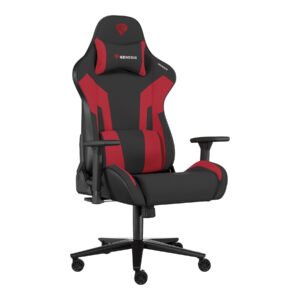 Genesis Gaming Chair Nitro 720 Backrest upholstery material: Fabric, Eco leather, Seat upholstery material: Fabric, Base material: Metal, Castors material: Nylon with CareGlide coating | Black/Red