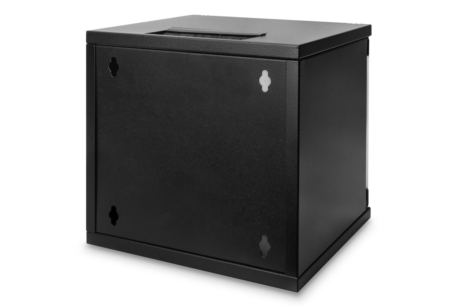 Digitus | Wall Mounting Cabinet | DN-10-06U-B | Black | IP protection class: IP20; Front door: Glass door, single opening; Cabinet type: Wall mounting cabinet; Depth: 300 mm; Load capacity: 30 kg