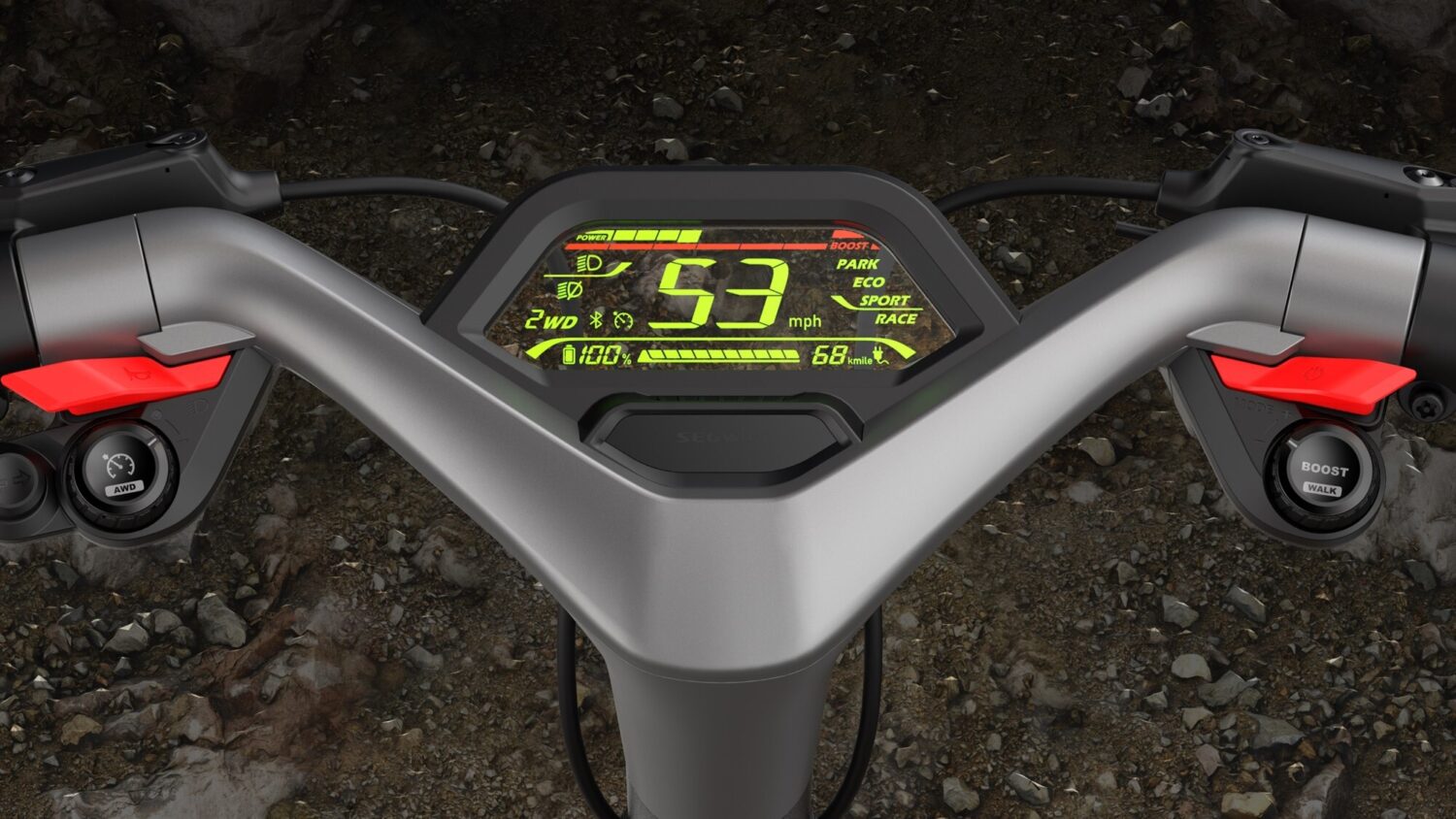Segway | KickScooter GT2P | Up to 70 km/h | 11 " | Dark Grey/Gold