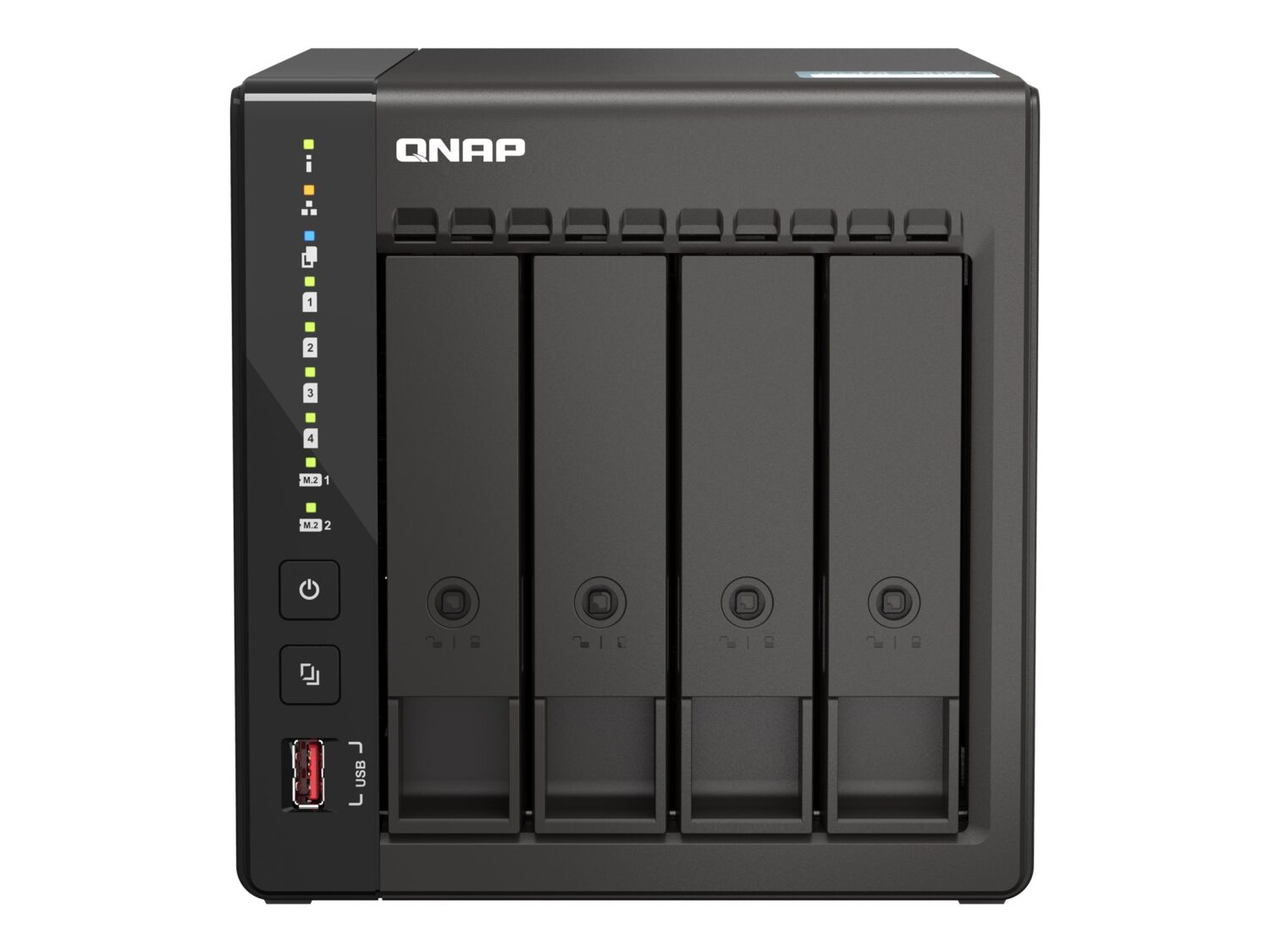 QNAP | 4-Bay desktop NAS | TS-453E-8G | Up to 4 HDD/SSD Hot-Swap | Intel Celeron | J6412 Quad-Core | Processor frequency 2.6 GHz | 8 GB