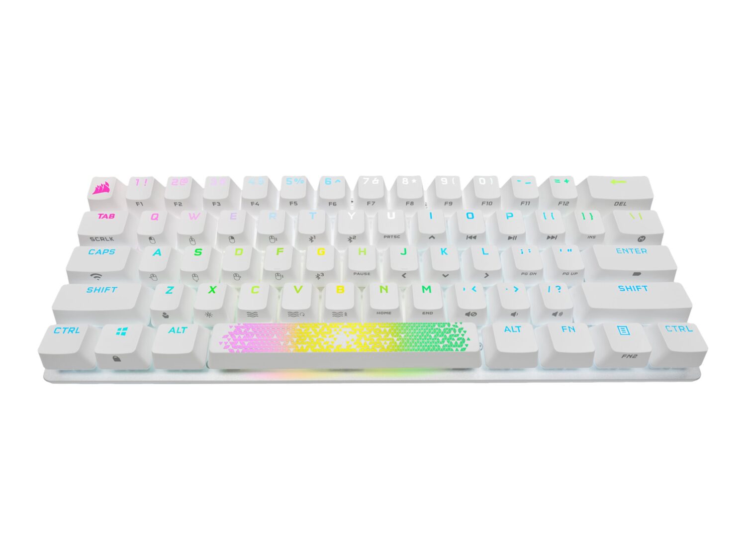 Corsair | K70 PRO MINI | White | Gaming keyboard | Wireless/Wired | RGB LED light | NA | Bluetooth | CHERRY MX Red | Wireless connection