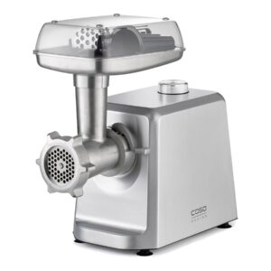 Caso | Meat Mincer | FW 2500 | Stainless Steel | 2500 W | Number of speeds 2 | Throughput (kg/min) 2.5 | 3 stainless steel cutting plates (3 mm, 5 mm and 8 mm), Sausage filler, Cookie attachment with 4 moulds, Stuffer