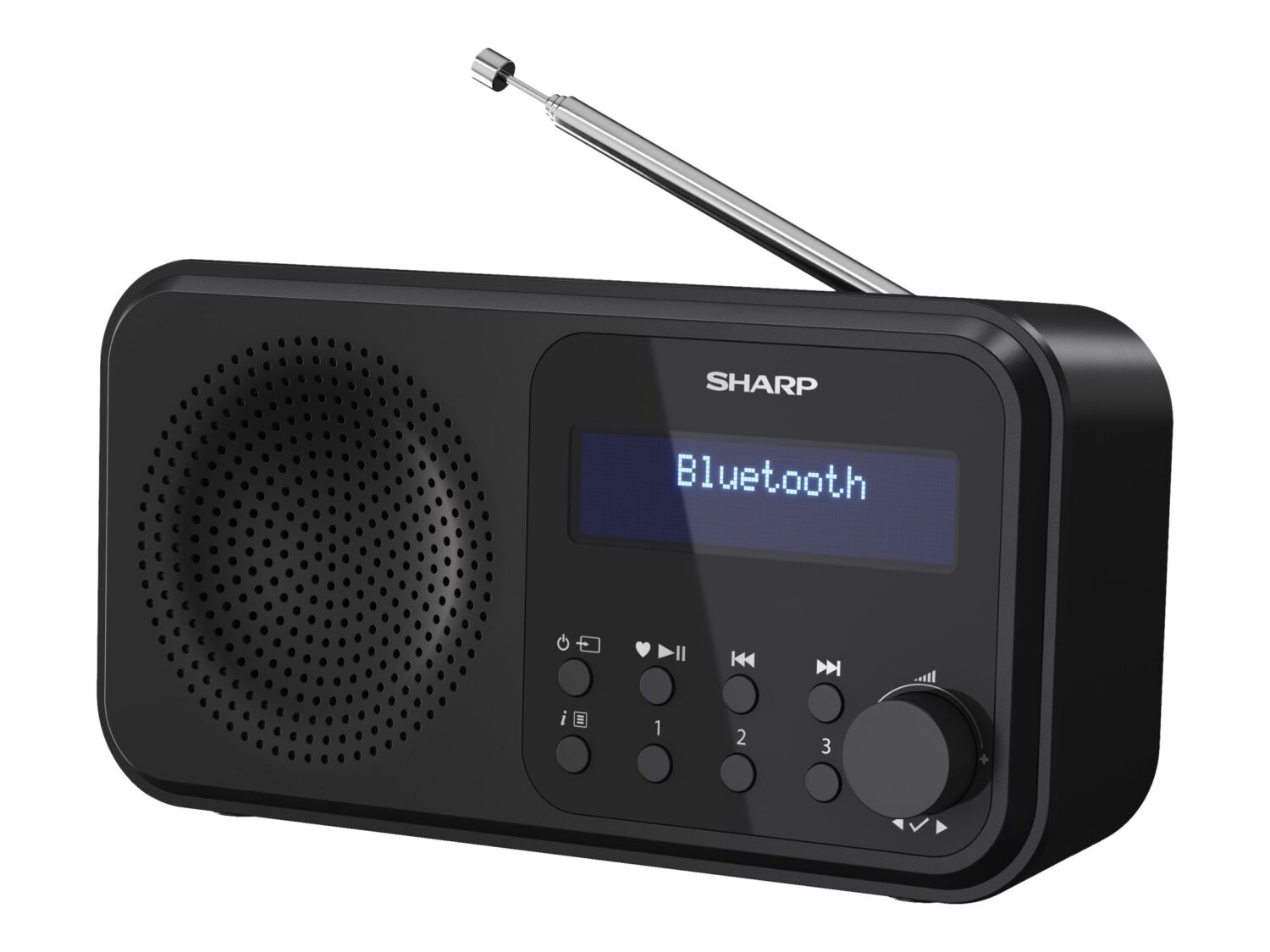 Sharp DR-P420(BK) Tokyo Portable Digital Radio, FM/DAB/DAB+, Bluetooth 5.0, USB or Battery Powered, Midnight Black | Sharp | Tokyo Portable Digital Radio | DR-P420(BK) | Midnight Black | USB port | Bluetooth | FM radio | Headphone out