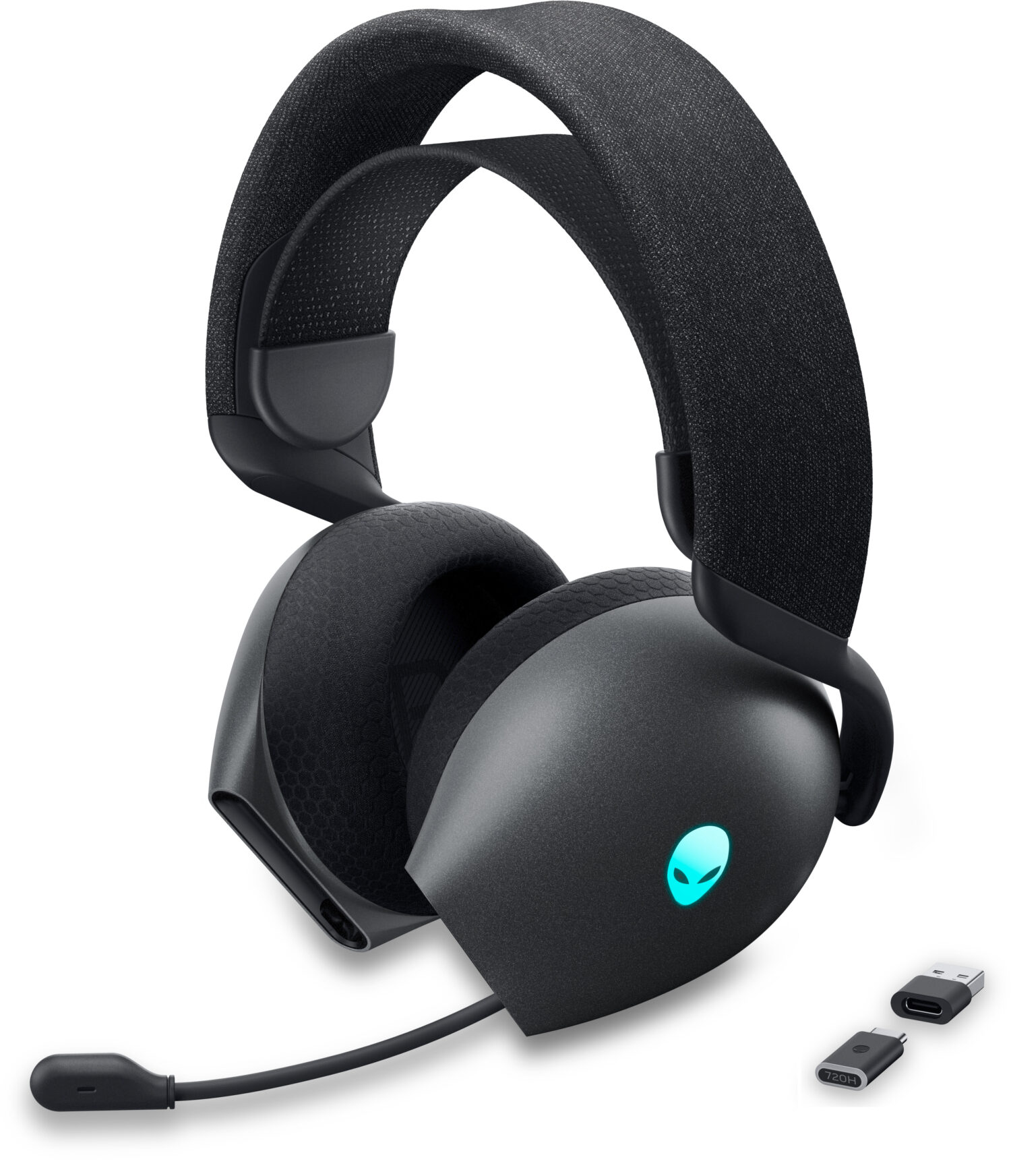 Dell | Alienware Dual Mode Wireless Gaming Headset | AW720H | Wireless | Over-Ear | Noise canceling | Wireless