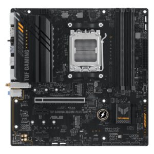 Asus | TUF GAMING A620M-PLUS WIFI | Processor family AMD | Processor socket AM5 | DDR5 DIMM | Memory slots 4 | Supported hard disk drive interfaces 	SATA, M.2 | Number of SATA connectors 4 | Chipset AMD A620 | Micro-ATX