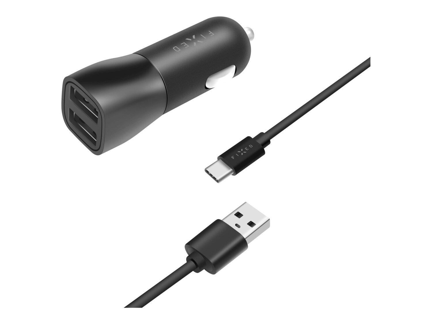 Fixed | Car Charger | Dual USB Cable