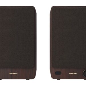 Sharp CP-SS30 Bookshelf Speakers, Brown | Sharp | Speakers | CP-SS30(BR) Bookshelf | 60 W | Bluetooth | Brown | Wireless connection