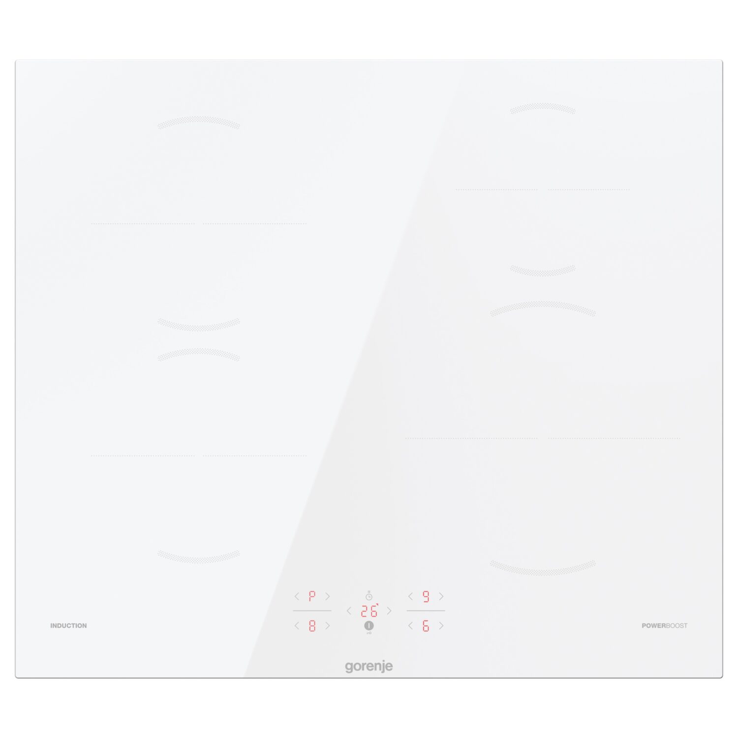 Gorenje | Hob | GI6401WSC | Induction | Number of burners/cooking zones 4 | Touch | Timer | White | Display