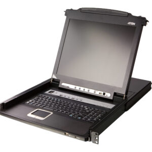Aten | 8-Port PS/2-USB VGA 17" LCD KVM Switch with Daisy-Chain Port and USB Peripheral Support | CL5708M