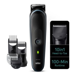 Braun | All-in-one trimmer | MGK5445 | Cordless | Number of length steps 13 | Black/Blue
