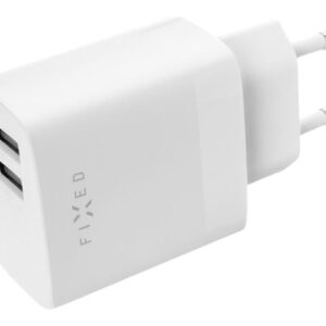 FIXED Dual USB Travel Charger 17W, White | Fixed