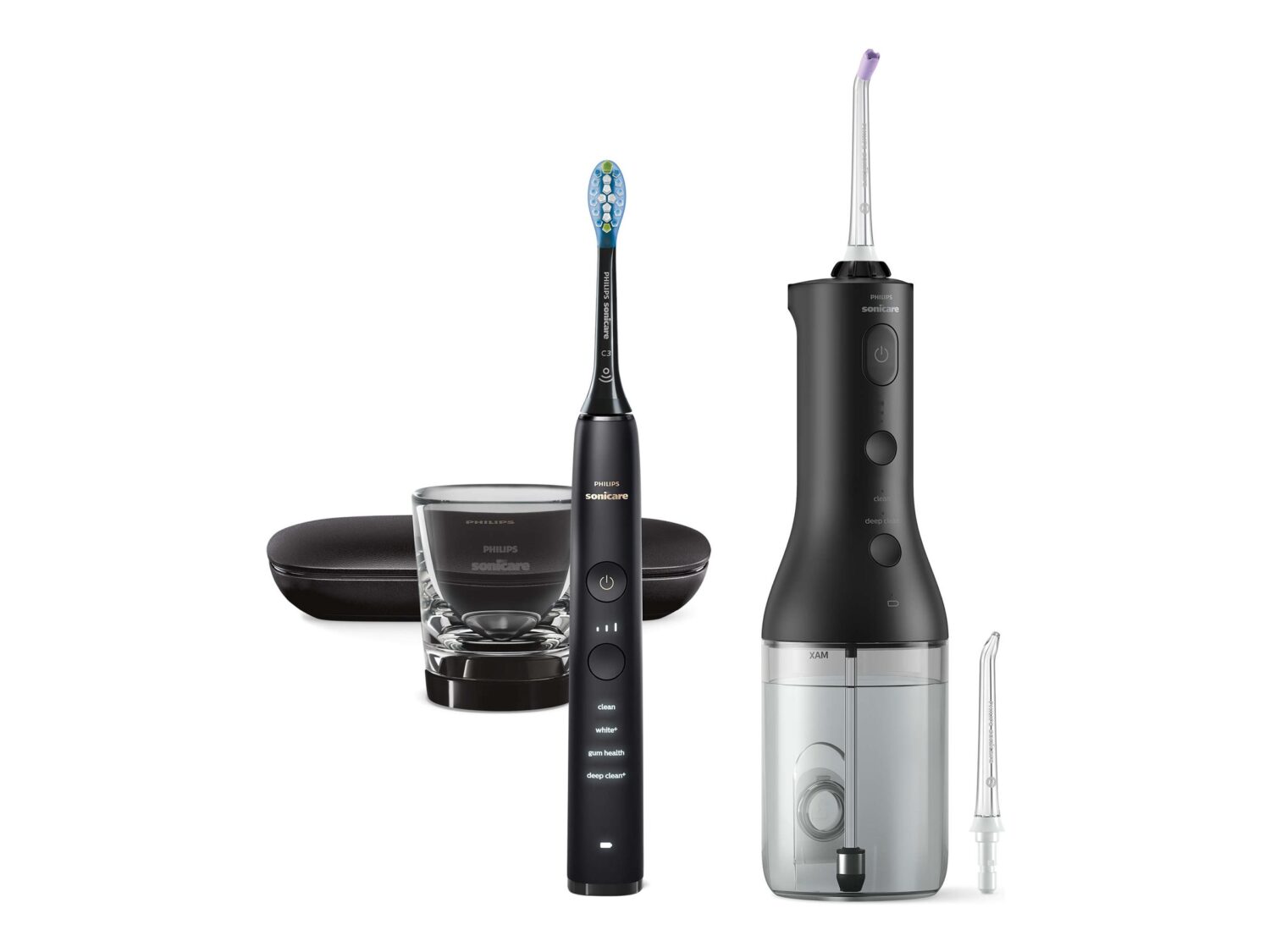 Philips HX3886/43 Sonicare DiamondClean Oral irrigator + Electric toothbrush, Black | Philips