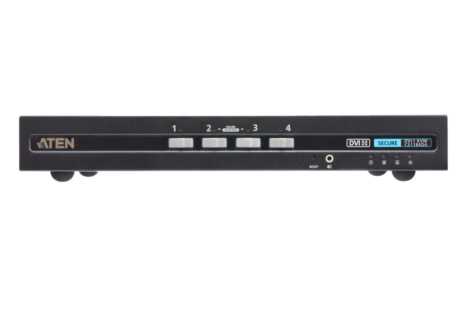 Aten 4P USB DVI Single Display PP4 Secure KVM | CS1184D4