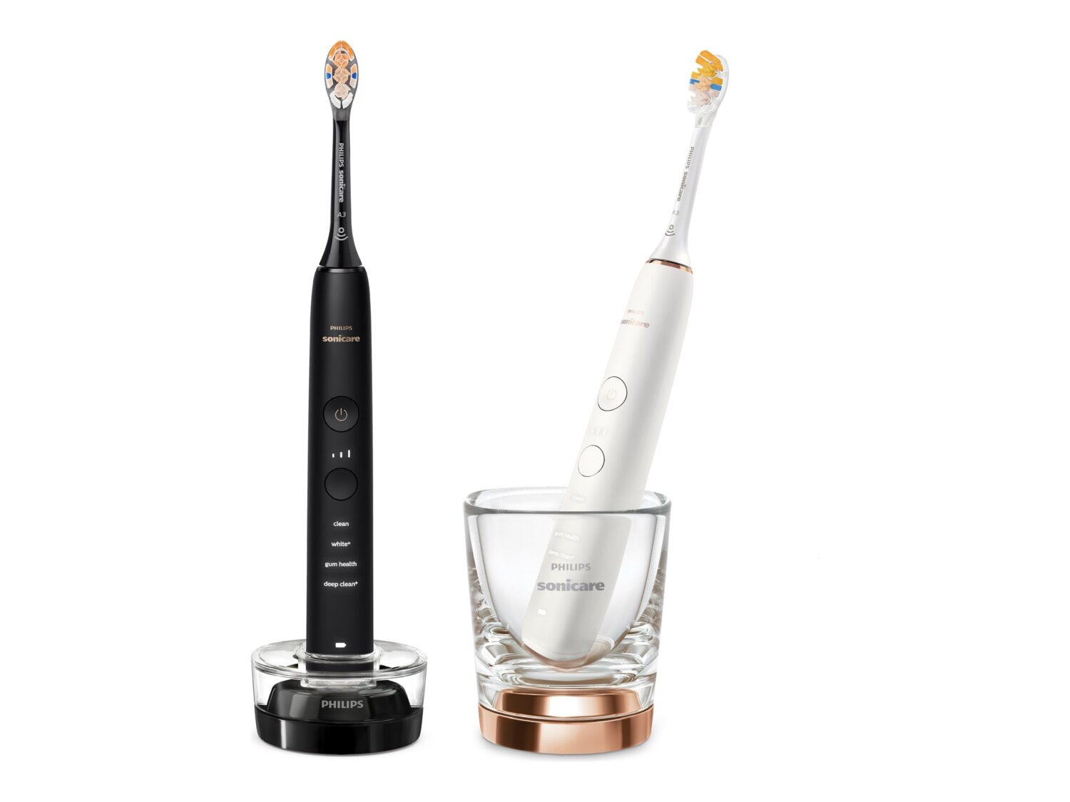 Philips | Electric toothbrush with app | HX9914/69 Sonicare DiamondClean 9000 | Rechargeable | For adults | Number of brush heads included 2 | Number of teeth brushing modes 4 | Black/Rose gold