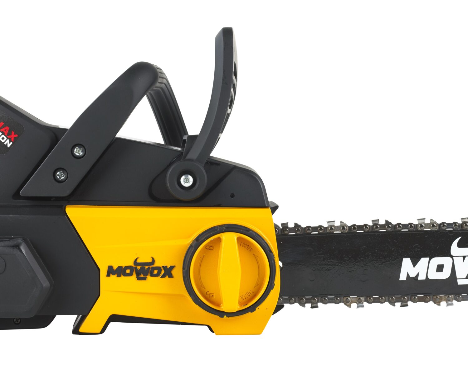 MoWox | Excel Series Hand Held Battery Chain Saw With Toolless Saw Chain Tension System (Without Battery and Charger) | ECS 4062 Li | 62 V | Lithium-ion technology