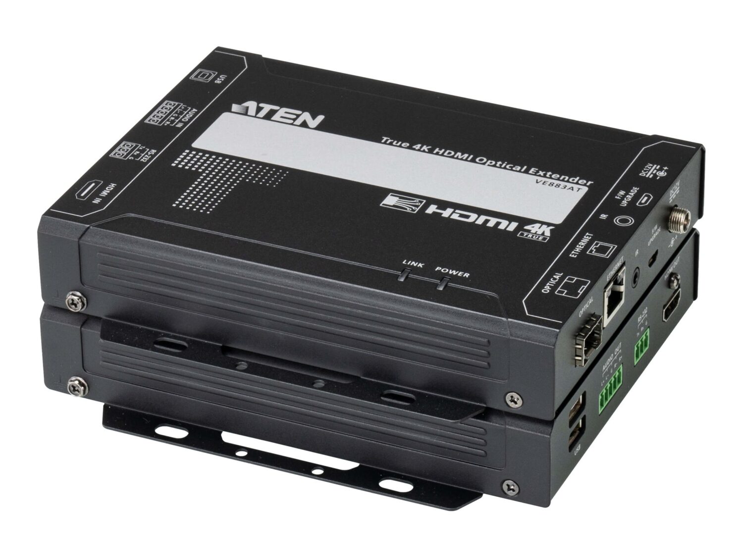 Aten True 4K HDMI Optical Extender (True 4K @ 985FT/300M - SFP+ Duplex Multi Mode) | VE883AK1