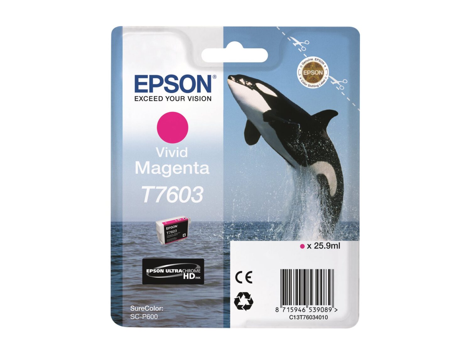 Epson T7603 | Ink Cartridge | Vivid Magenta