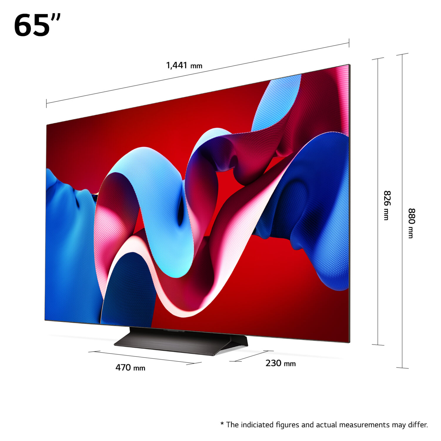 LG OLED65C41LA | 65 | Smart TV | webOS24 | UHD | Black