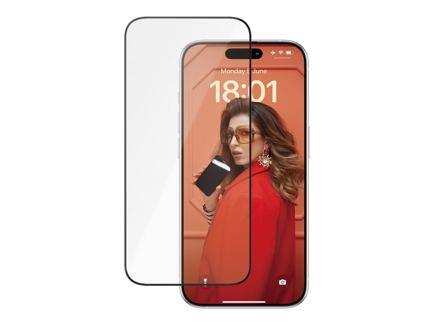 PanzerGlass | Screen protector | Apple | iPhone 15 Pro | Glass, Ceramic | Transparent | Ultra-Wide Fit w. EasyAligner