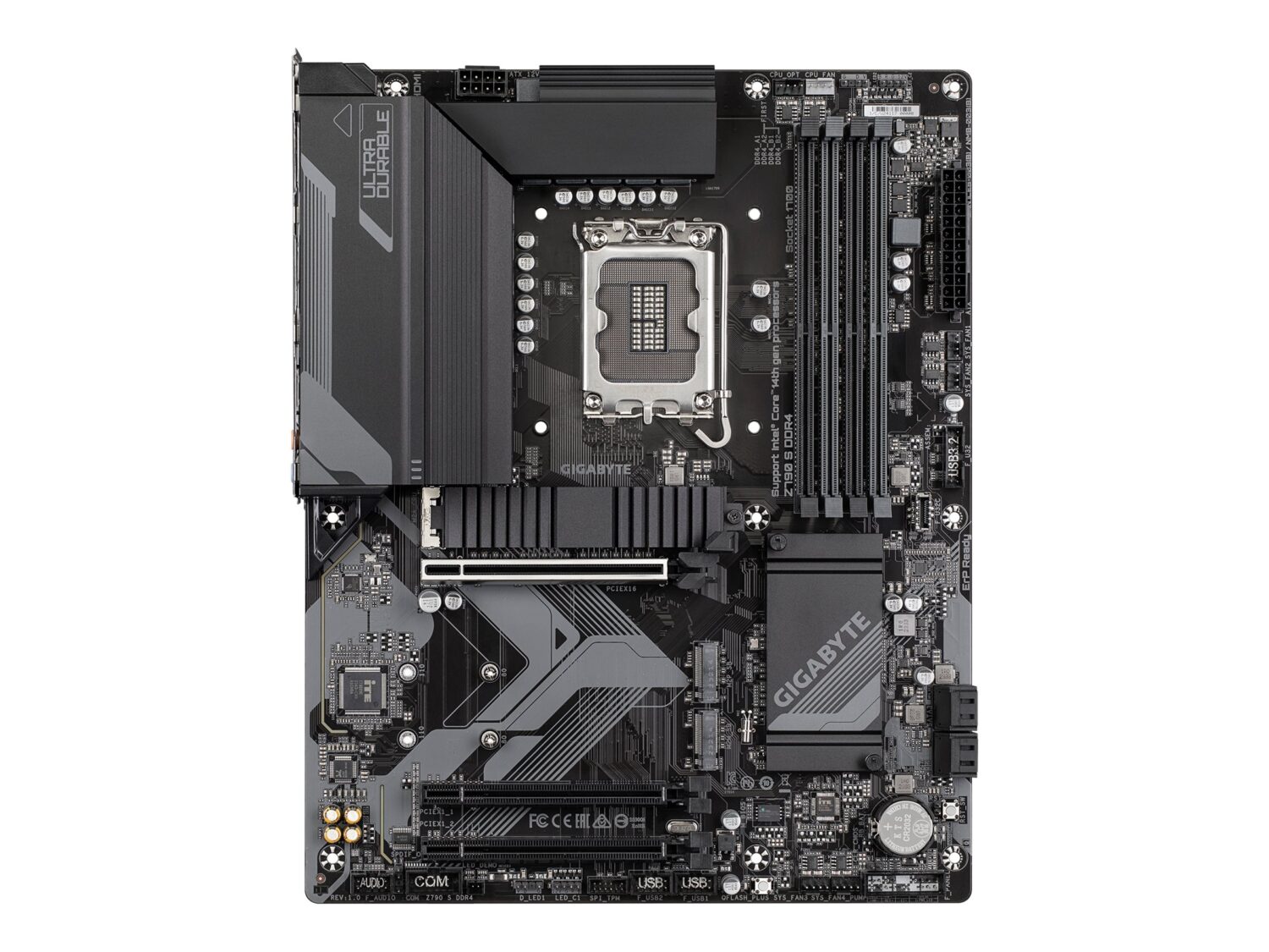 Gigabyte Z790 S DDR4 | Processor family Intel | Processor socket  LGA1700 | DDR4 | Supported hard disk drive interfaces SATA, M.2 | Number of SATA connectors 4