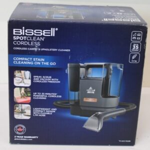 SALE OUT.  | Bissell SpotClean EU, Carpet and Upholstery Cleaner | 3681N | Cordless operating | Washing function | 25.9 V | Operating time (max) 35 min | Black | Warranty 24 month(s) | UNPACKED, USED, SCRATCHES