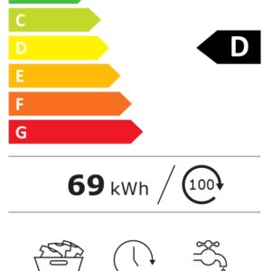 Midea Washing Machine | MF100W70/W | Energy efficiency class D | Front loading | Washing capacity 7 kg | 1200 RPM | Depth 40 cm | Width 60 cm | Display | LED | White