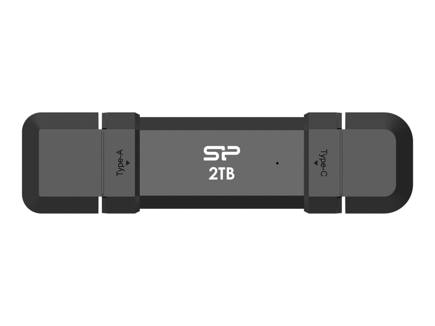 Silicon Power Portable External SSD | DS72 | 250 GB | USB Type-A and USB Type-C 3.2 Gen 2 | Black