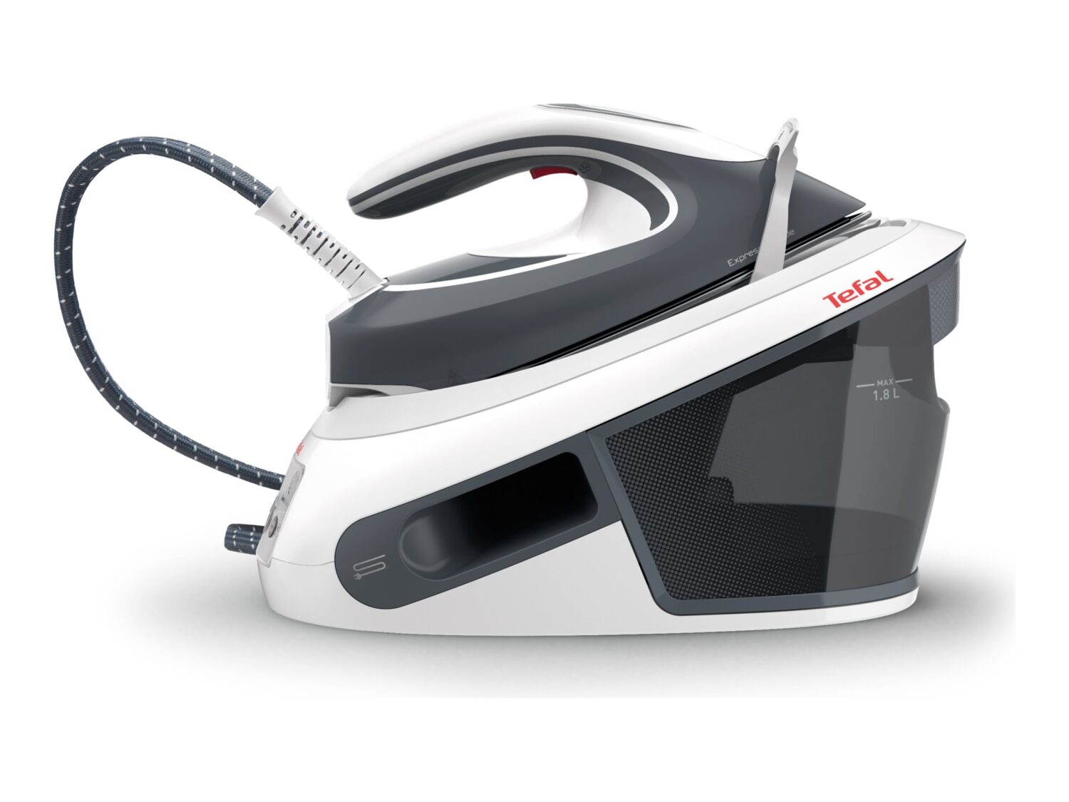 TEFAL Ironing System | SV8020E1 | 2200 W | 1.8 L | 6.6 bar | Vertical steam function | Calc-clean function | Grey/White