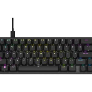 Corsair Keyboard | K65 PRO MINI RGB | Optical-Mechanical Gaming Keyboard | Wired | Nordic | Black | USB Type-A | CORSAIR OPX