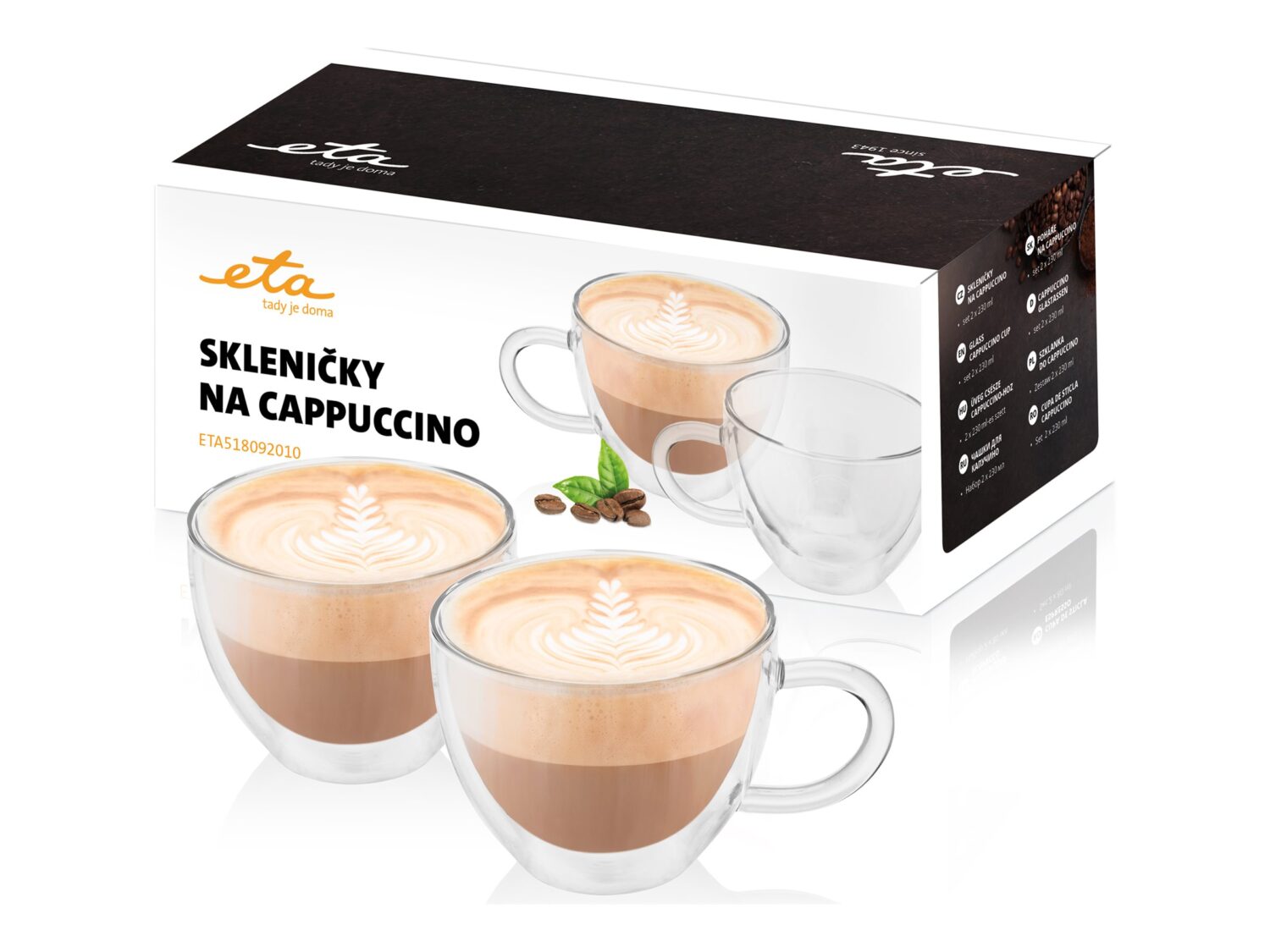 ETA | Cappuccino glasses | ETA518092010 | For coffee | 2 pc(s) | Glass