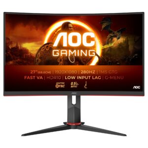 AOC C27G2Z3/BK | 27 " | VA | FHD | 16:9 | 280 Hz | 1 ms | 1920 x 1080 pixels | 300 cd/m² | HDMI ports quantity 2 | Warranty 36 month(s)
