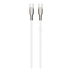 Fixed | Braided Cable USB-C/USB-C, 2m, 100W | FIXDB-CC2-WH